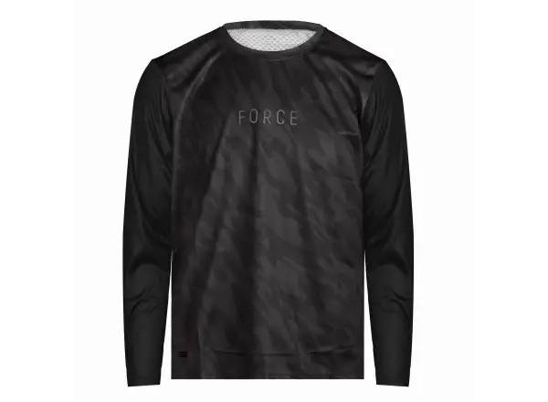 Force MTB Rules Herren Trikot langer Ärmel schwarz/grau