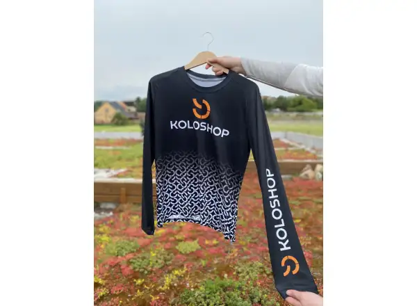 Koloshop Sensor Herren Langarmshirt Schwarz