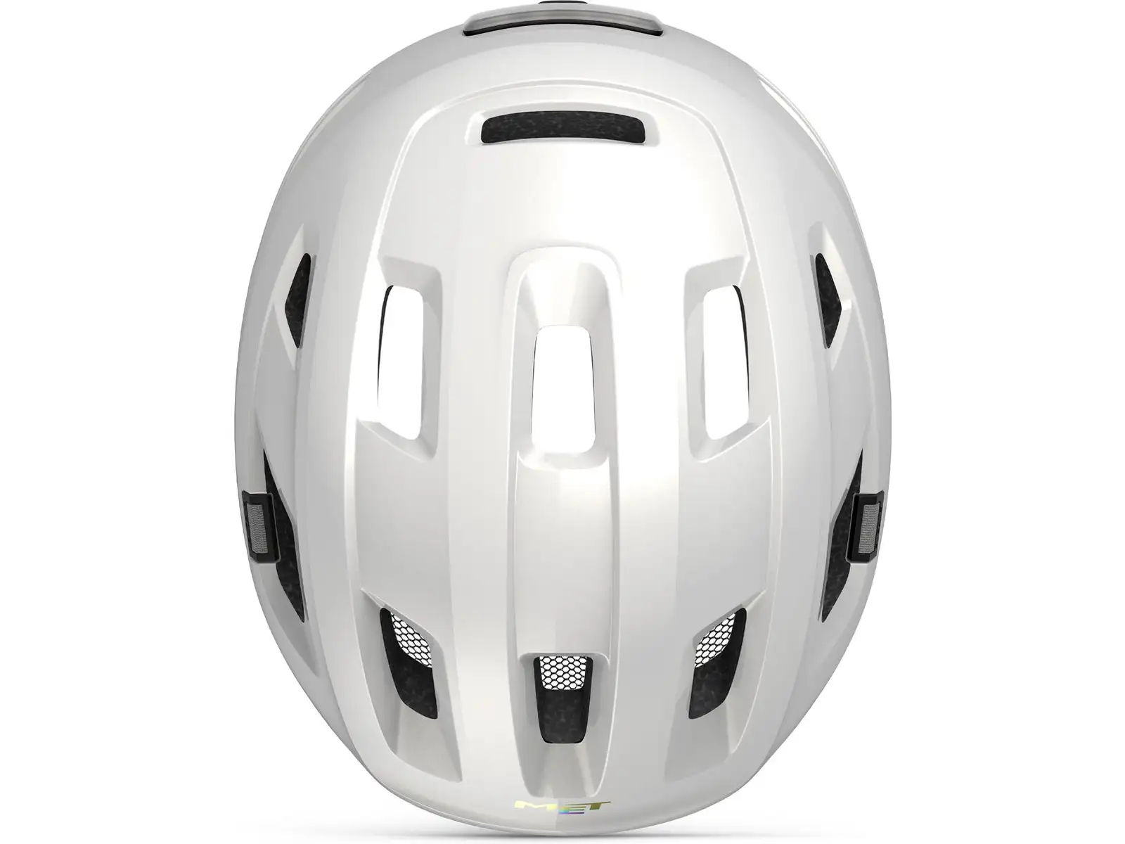MET E-Mob Fahrradhelm Weiß