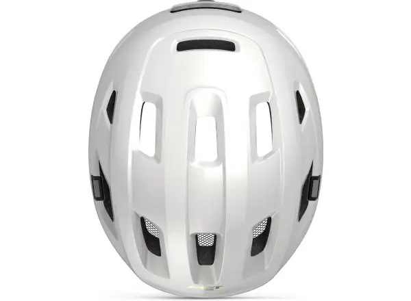 MET E-Mob Fahrradhelm Weiß