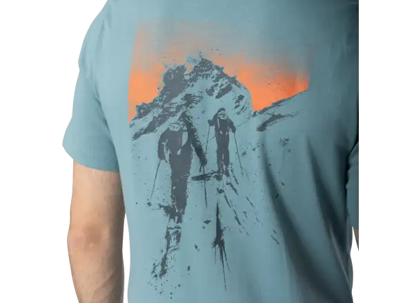 Dynafit Back Graphic Cotton Herren T-Shirt Kurzarm Smoke Blue/Approach