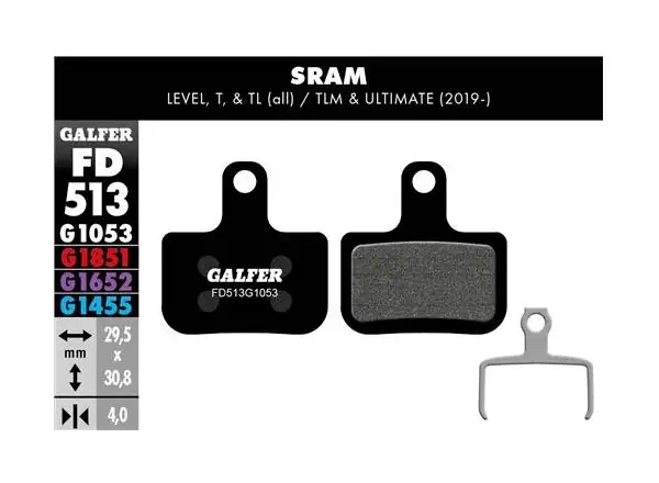 Galfer FD513 Standard G1053 Bremsbeläge für Sram