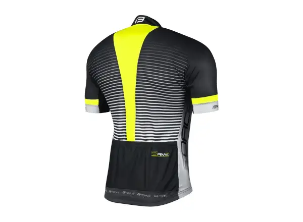 Force Drive Herren Trikot Kragen schwarz