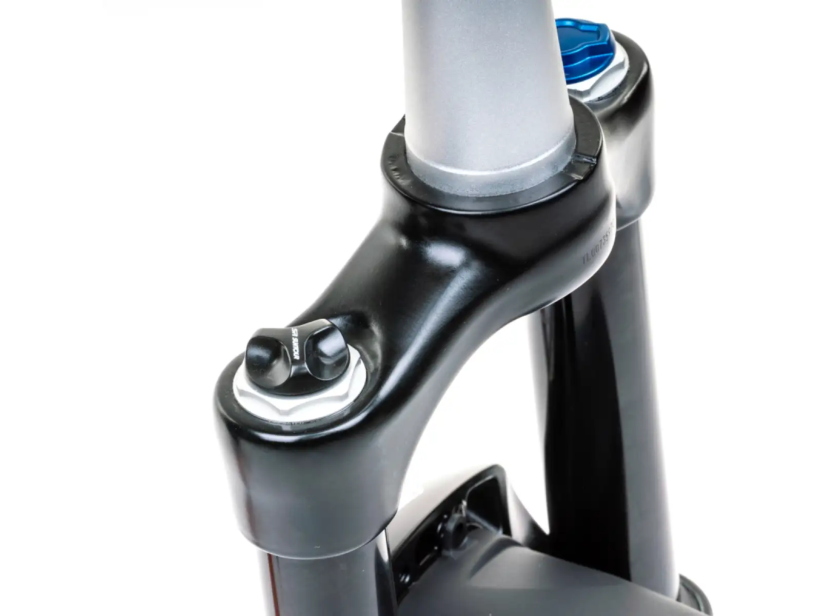 SR Suntour Raidon 32 LO-R 130 mm 27,5" Boost gefederte Gabel in Schwarz.