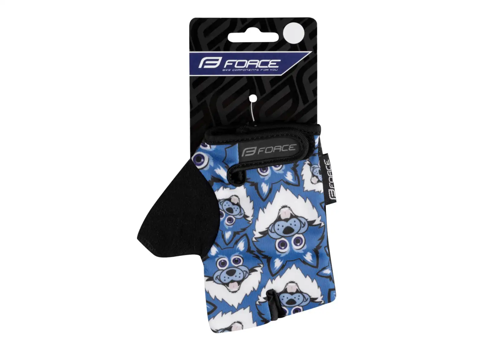 Force Wolfie Kid Handschuhe für Kinder in Dreifinger-Design, blau.
