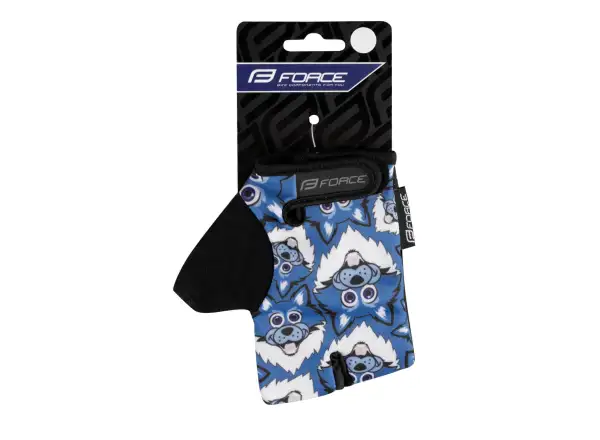 Force Wolfie Kid Handschuhe für Kinder in Dreifinger-Design, blau.
