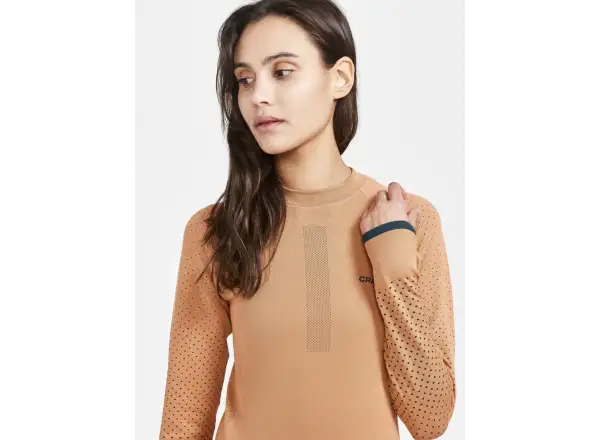 Craft ADV Warm Intensity Damen Langarmshirt Orange.