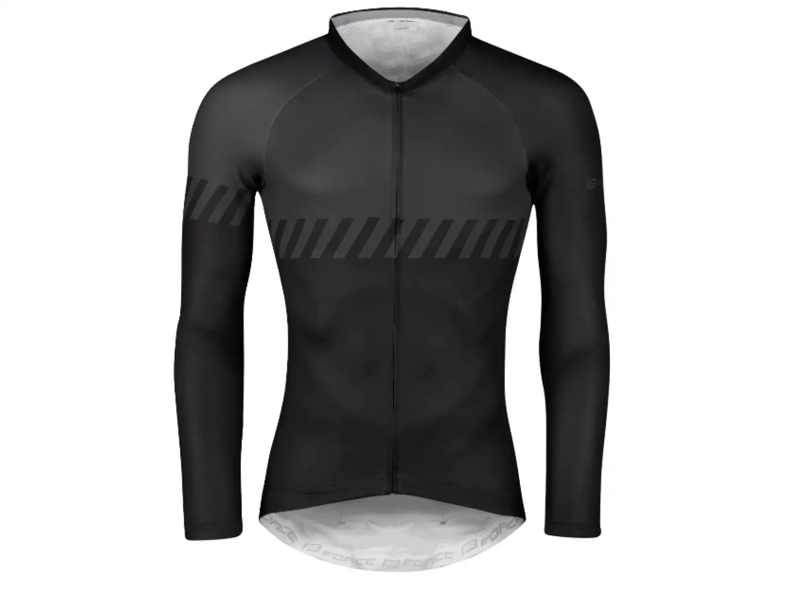 Force Fashion Herren Langarmshirt Schwarz/Grau