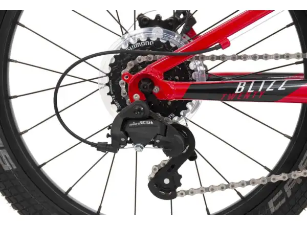 Rock Machine Blizz 20 MD Kinderfahrrad Gloss Rot/Weiß/Schwarz
