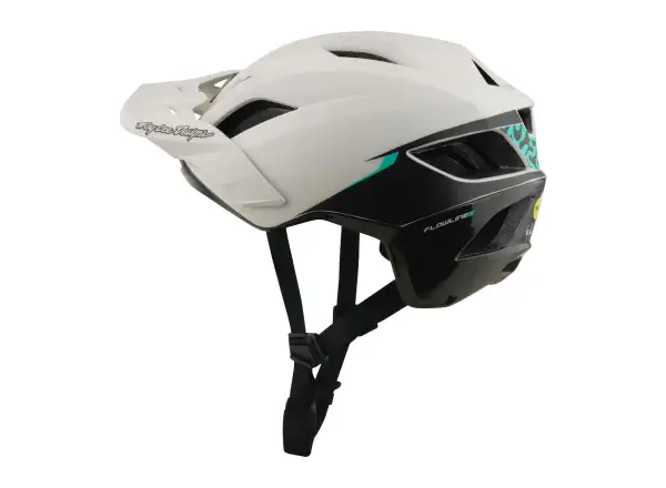 Troy Lee Designs Flowline SE MIPS Helm Stacks Pumice/Real Teal