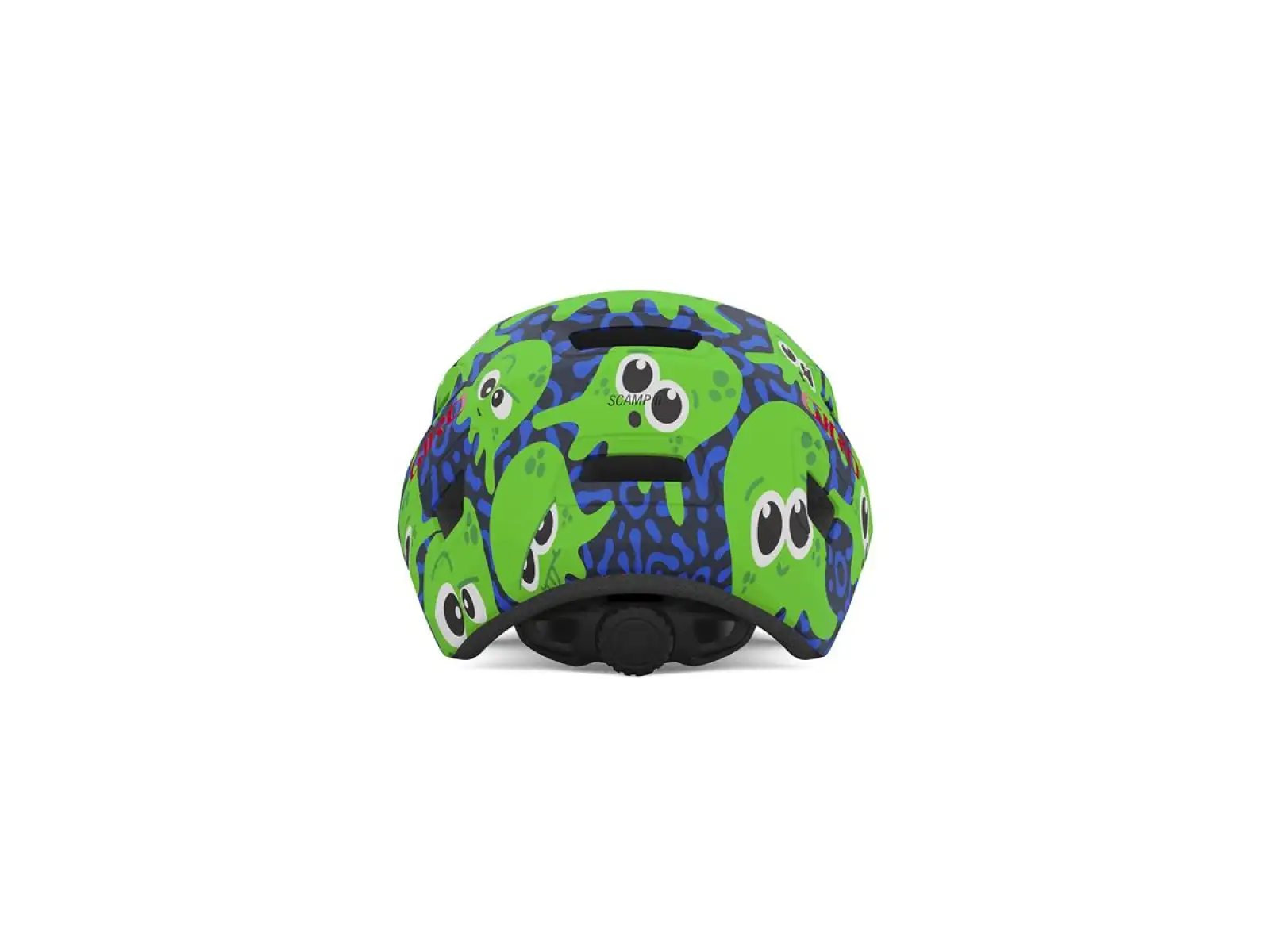 Giro Scamp II Kinderhelm Matte Midnight/Green Inked
