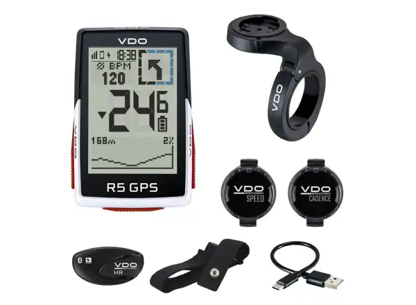 VDO R5 GPS Computer Komplett mit Sensoren