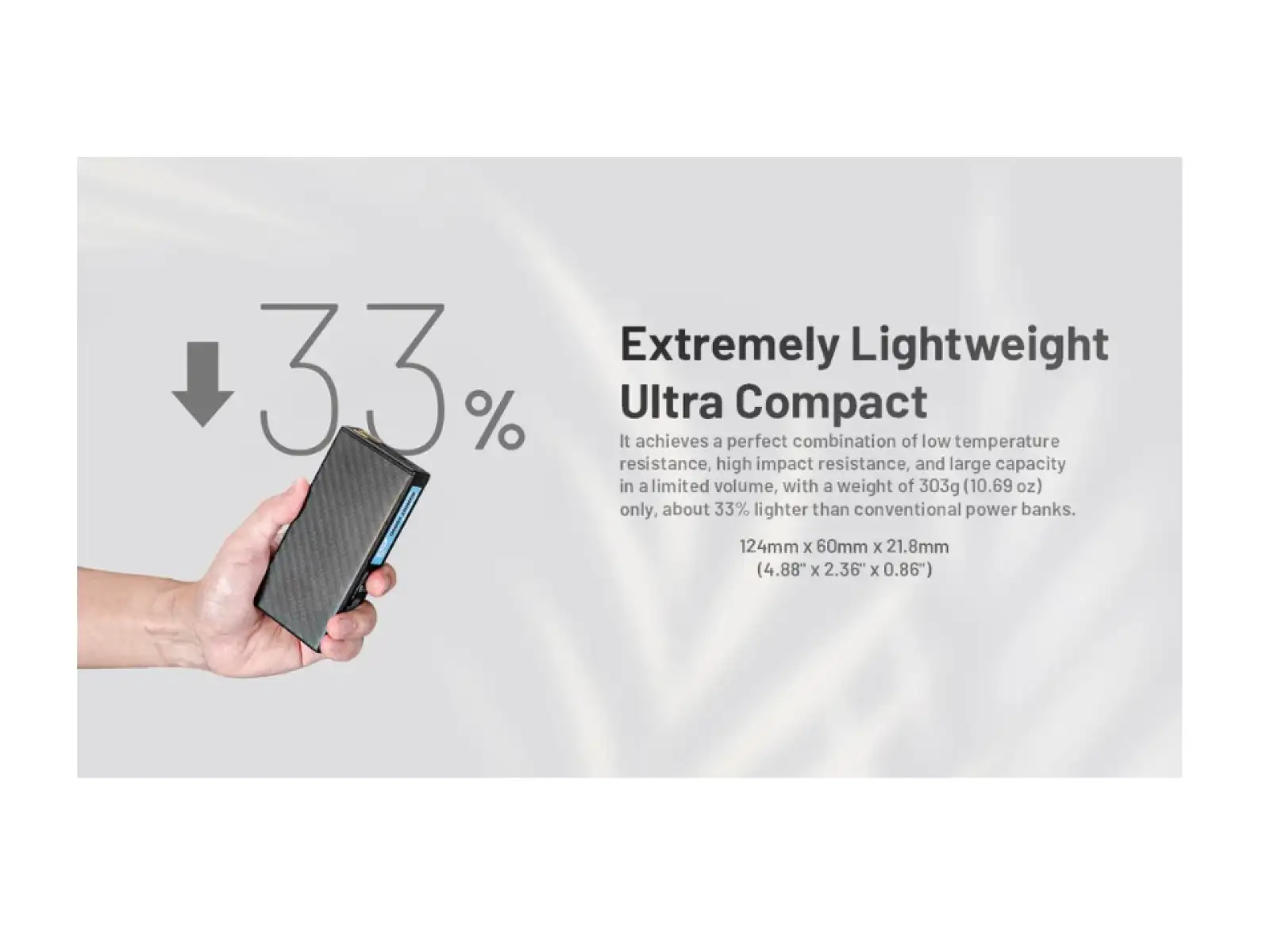 Nitecore leistungsstarke Powerbank für Frost SUMMIT 20000, USB-C, bis 3A Ausgang, 20000 mAh