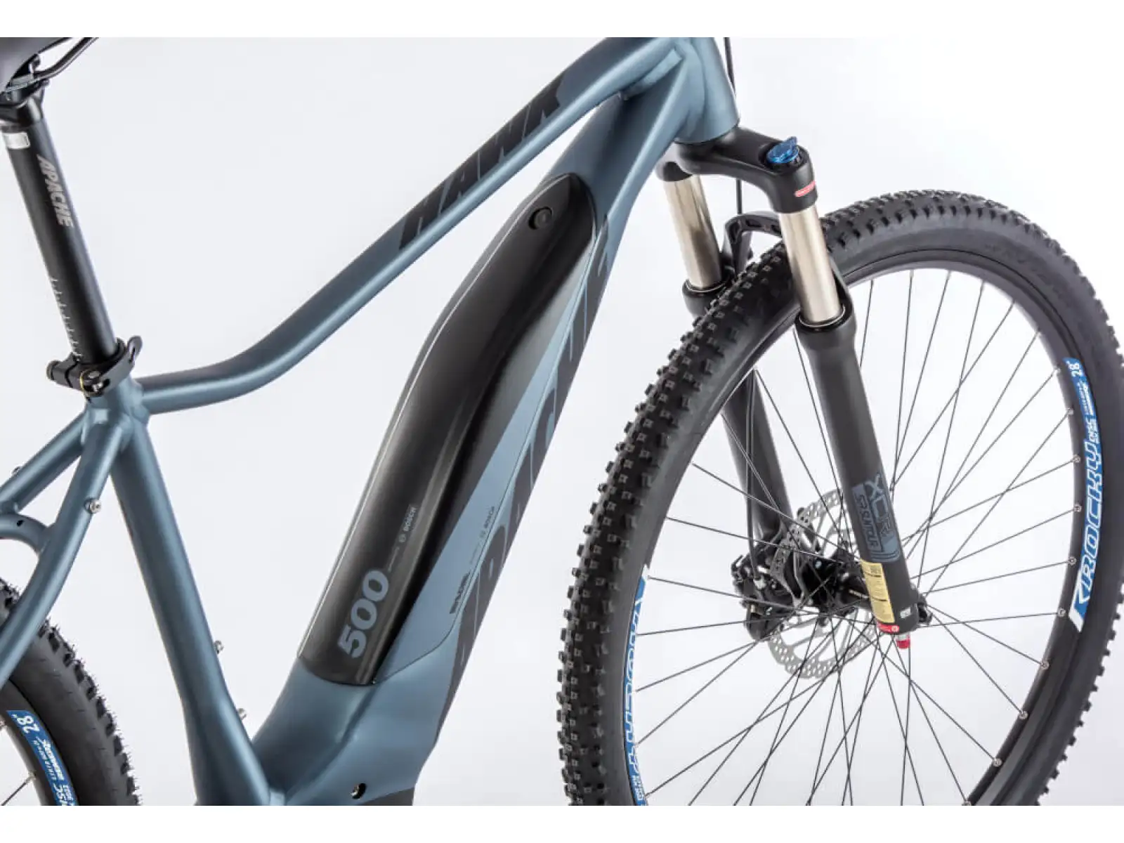 Apache Hawk 3 Herren E-Mountainbike (Bosch Active Line 500 Wh) Metal Blue