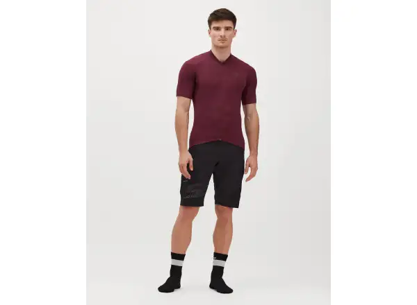 Silvini Ceno Herrentrikot mit kurzen Ärmeln Pflaume