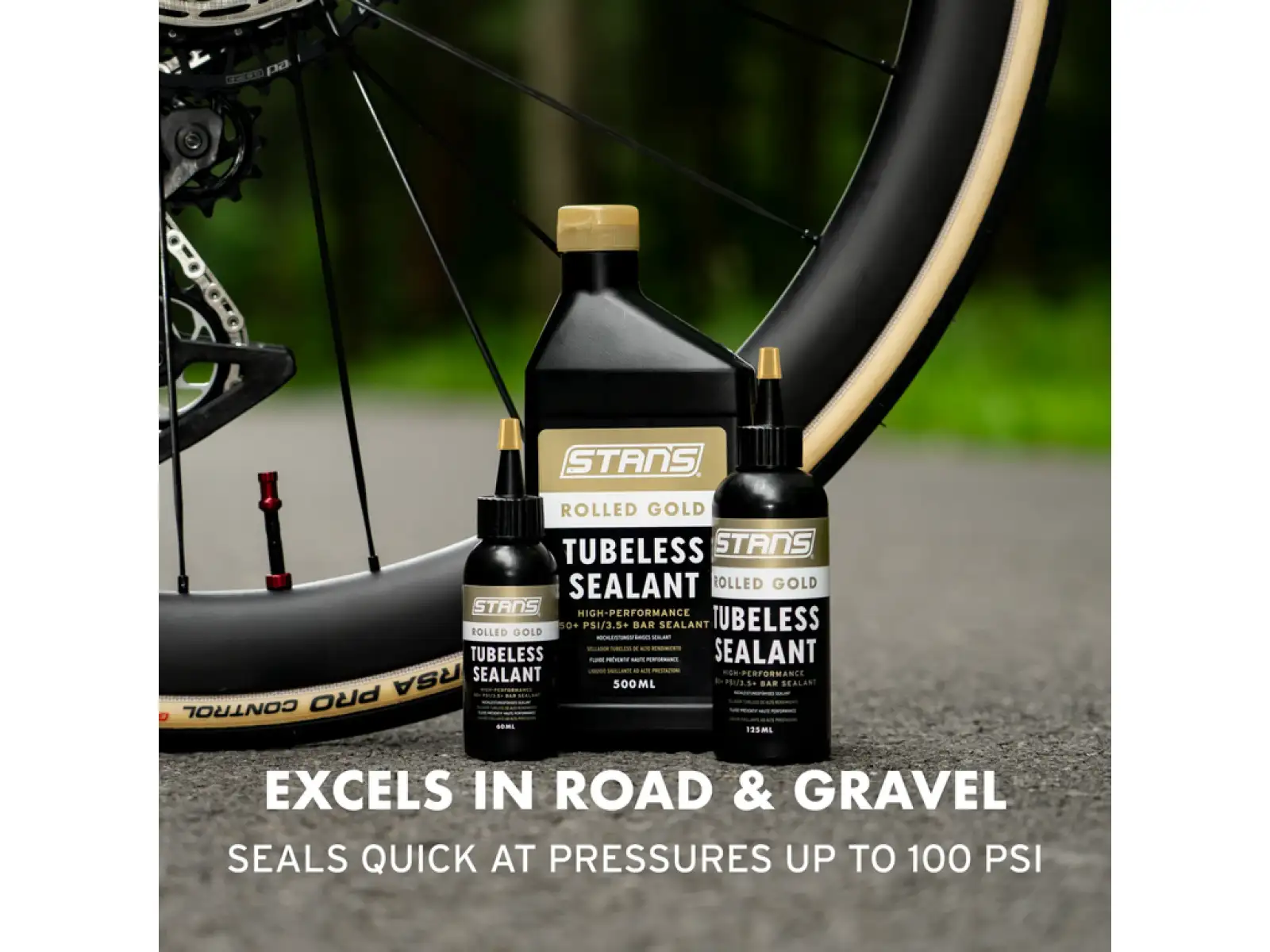 No Tubes Rolled Gold Tubeless-Dichtmittel für Straße und Gravel 60 ml