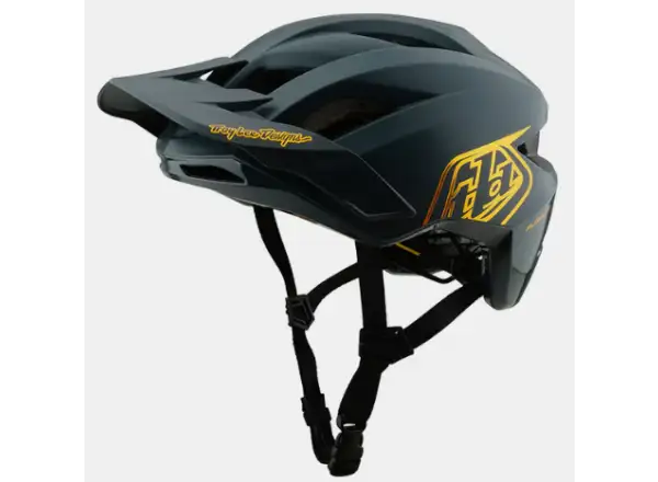 Troy Lee Designs Flowline Point Kinderhelm Gray/Gold