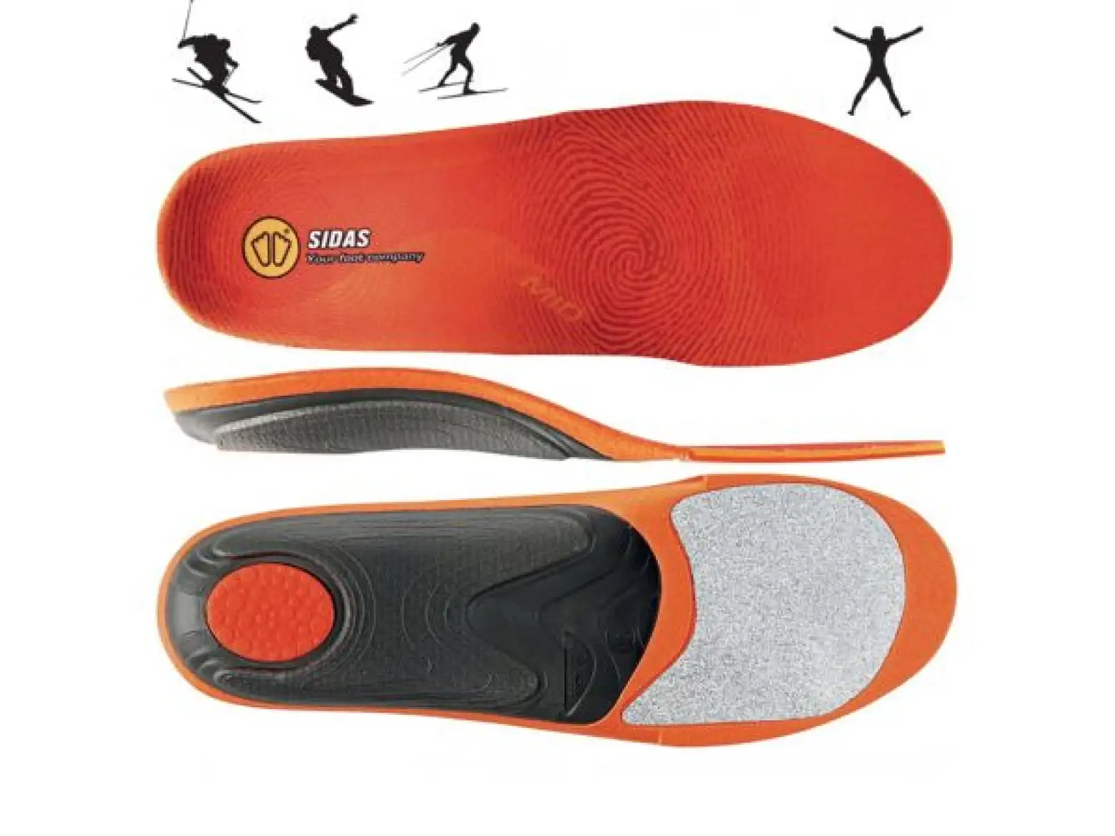Sidas 3feet Winter Mid Einlegesohlen für mittlere Fußgewölbe 1 Paar