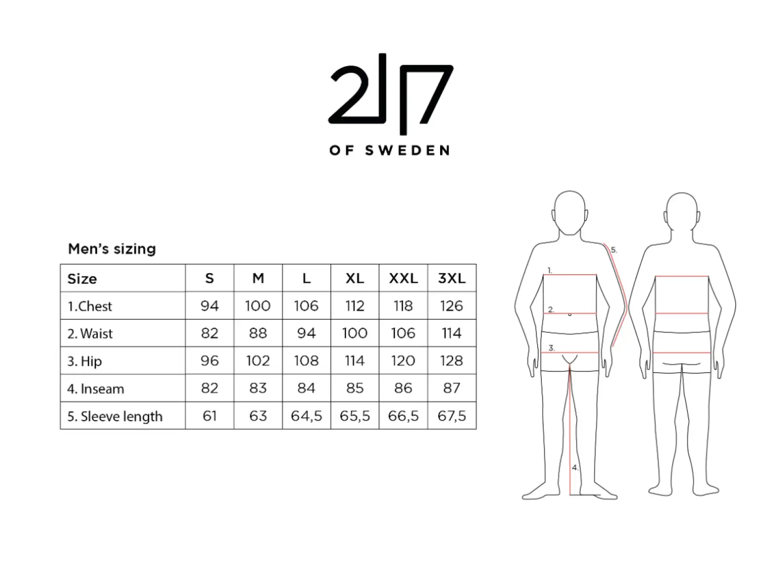 2117 of Sweden Kabo Herren Skihose schwarz