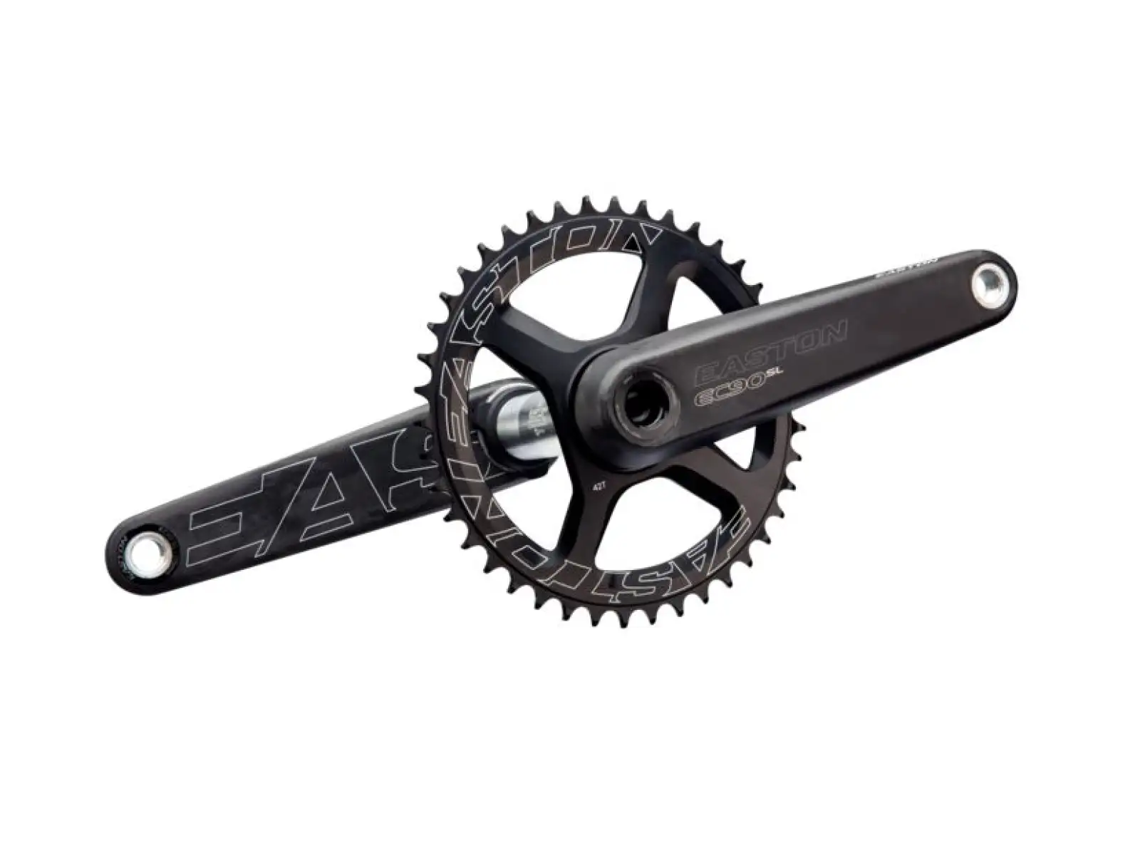 Easton EC90 Straßenkurbeln ohne Kettenblatt in Schwarz