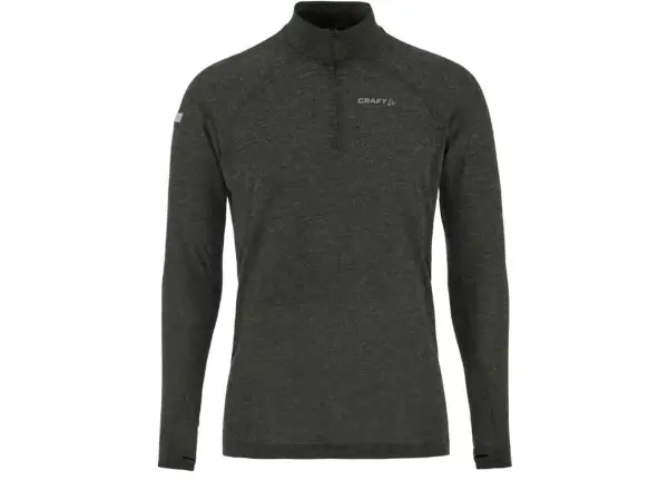 Craft ADV SubZ Wool Herrenlaufshirt Langarm schwarz