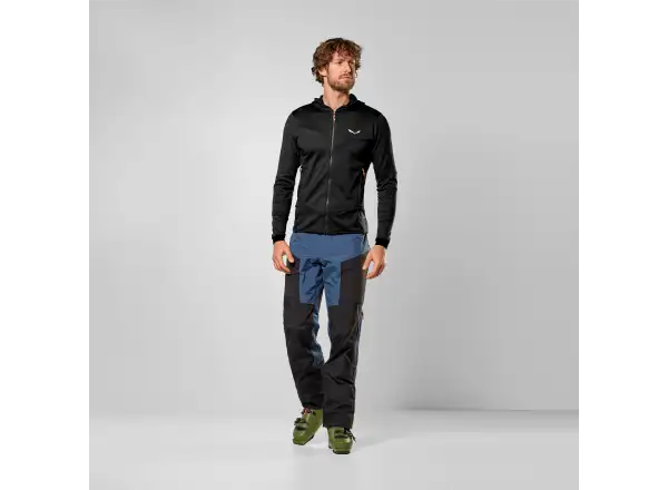 Salewa Sella Crevasse Hooded Herren-Sweatshirt Black Out