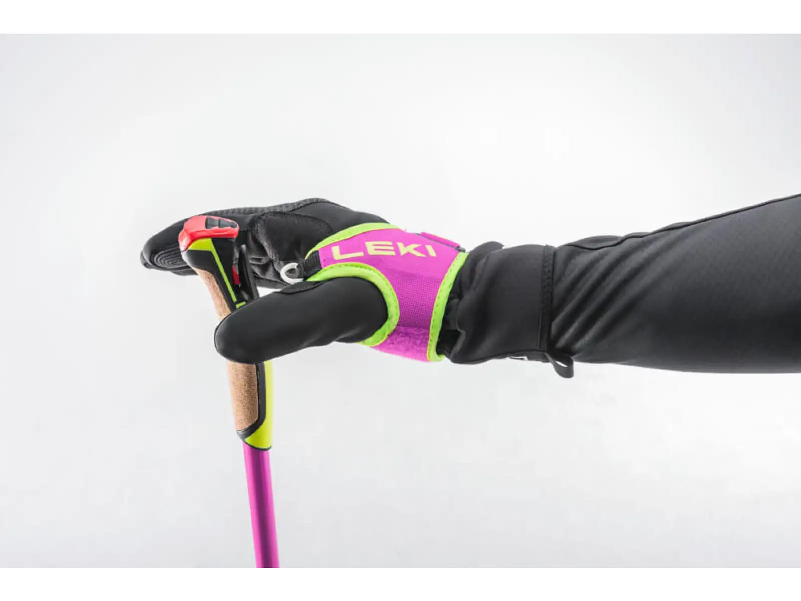Leki PRC 750 Laufstöcke neonpink/neonyellow/schwarz
