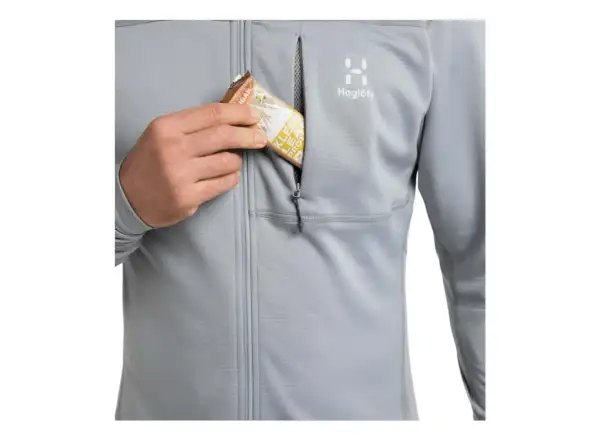 Haglöfs L.I.M Mid Multi Hood Herren-Fleecejacke grau