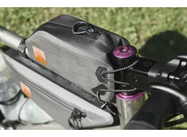 Woho X-Touring Oberrohrtasche Dry 1,1 l Rahmentasche Honeycomb Iron Grey