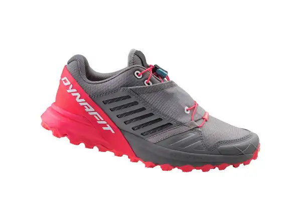 Dynafit Alpine Pro Damen-Laufschuhe in Quiet Shade/Fluo Pink.