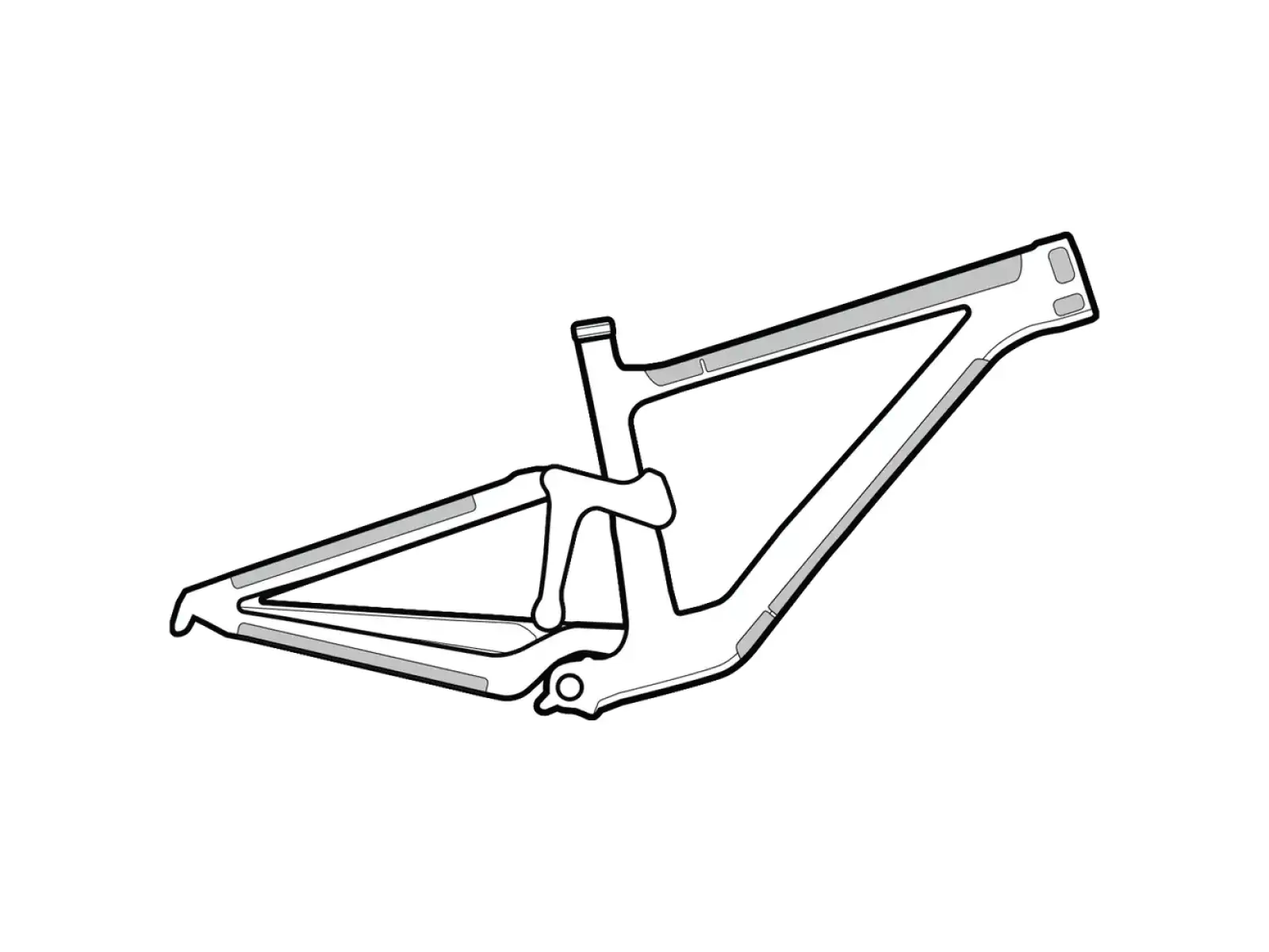 Lizard Skins Clear Protective Frame Wrap Frame Kit Rahmenschutz