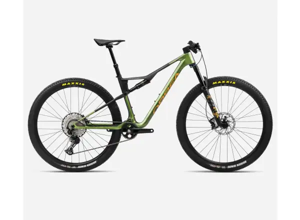 Das Orbea Oiz M30 Mountainbike in Chameleon Goblin Green Black.