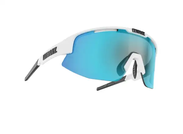 Bliz Matrix Brille Small Matt White Smoke/Blue Multi Kat.3