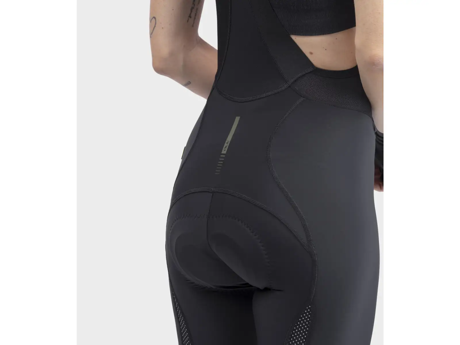 Alé PR-R Green Speed Damen Shorts mit Polster und Latz Black