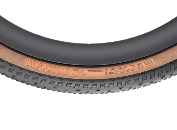 WTB Macro 700x54 TCS Light Fast Rolling Dual SG2 Gravel-Reifen schwarz/braun