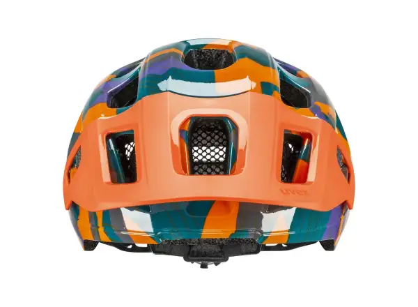 Uvex React JR Kinderhelm Papaya Camo