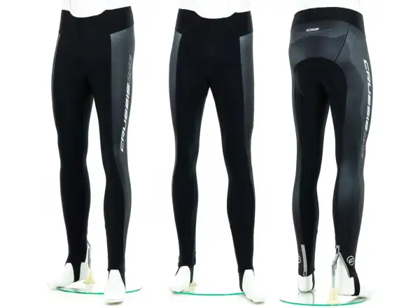 Crussis One Herrenhose mit Latz und Polsterung Schwarz/Weiß