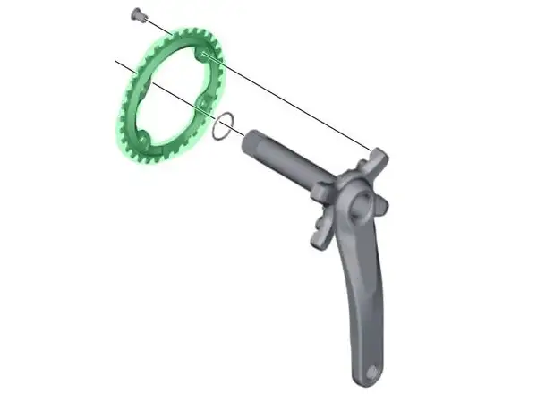 Shimano XT M8000 SM-CRM81 XT Kettenblatt 1×11-fach 34 Zähne