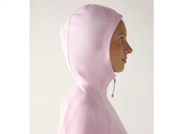 Haglöfs Korp Mid Hood Damen-Sweatshirt Fresh Pink