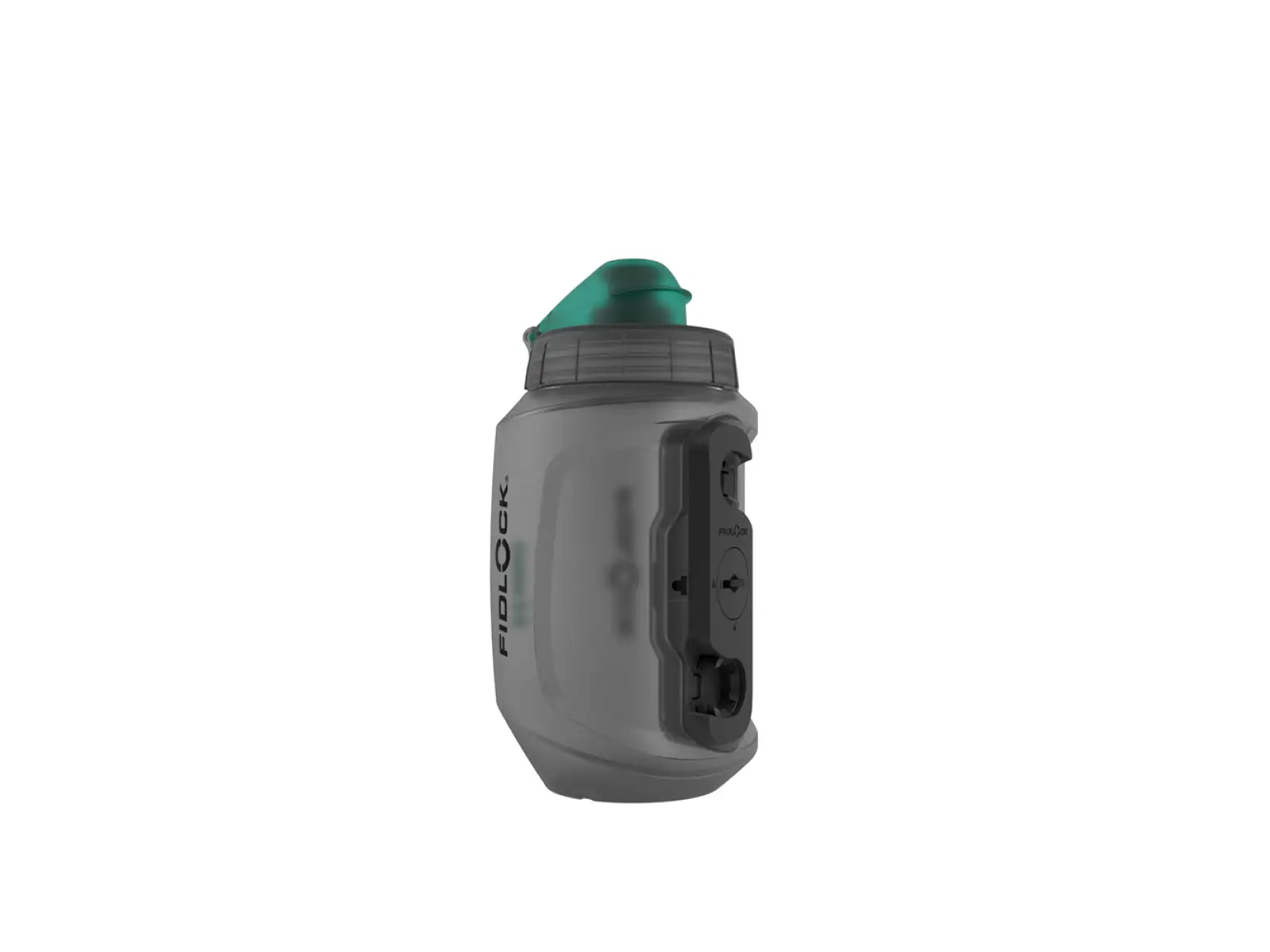 Fidlock Twist Set antibakterielle Flasche Smoke 550 ml + Basis am Rahmen