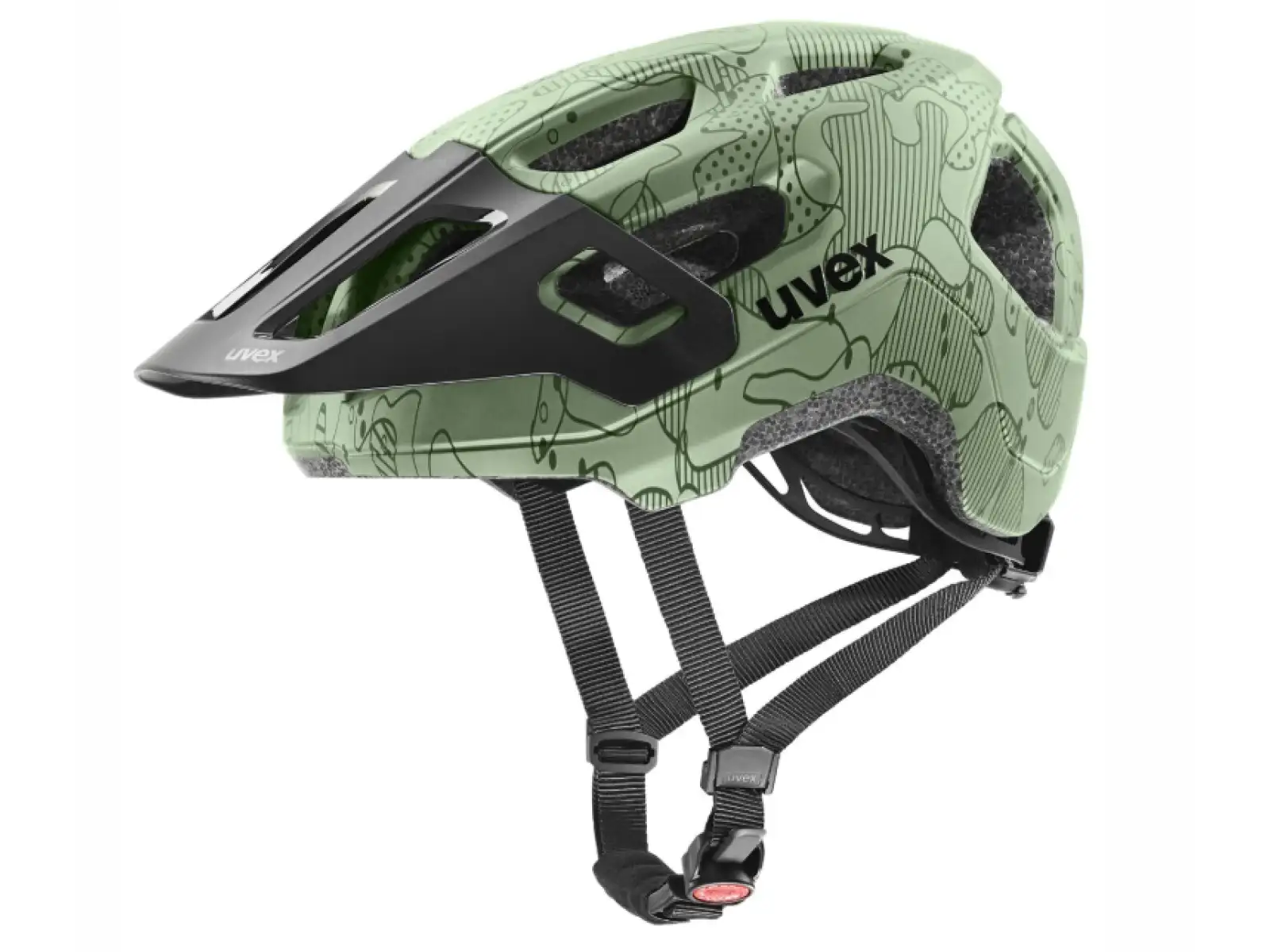 Uvex React Jr. Kinderhelm Moss Green/Altim Matt