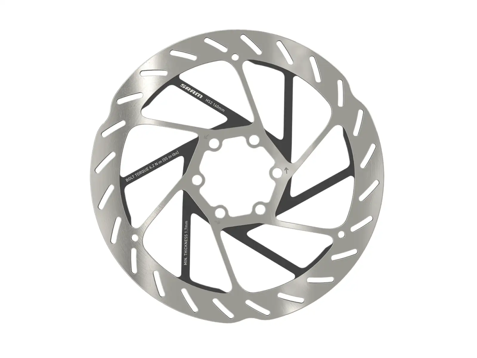 Sram HS2 Rounded Bremsscheibe 6 Löcher 200 mm