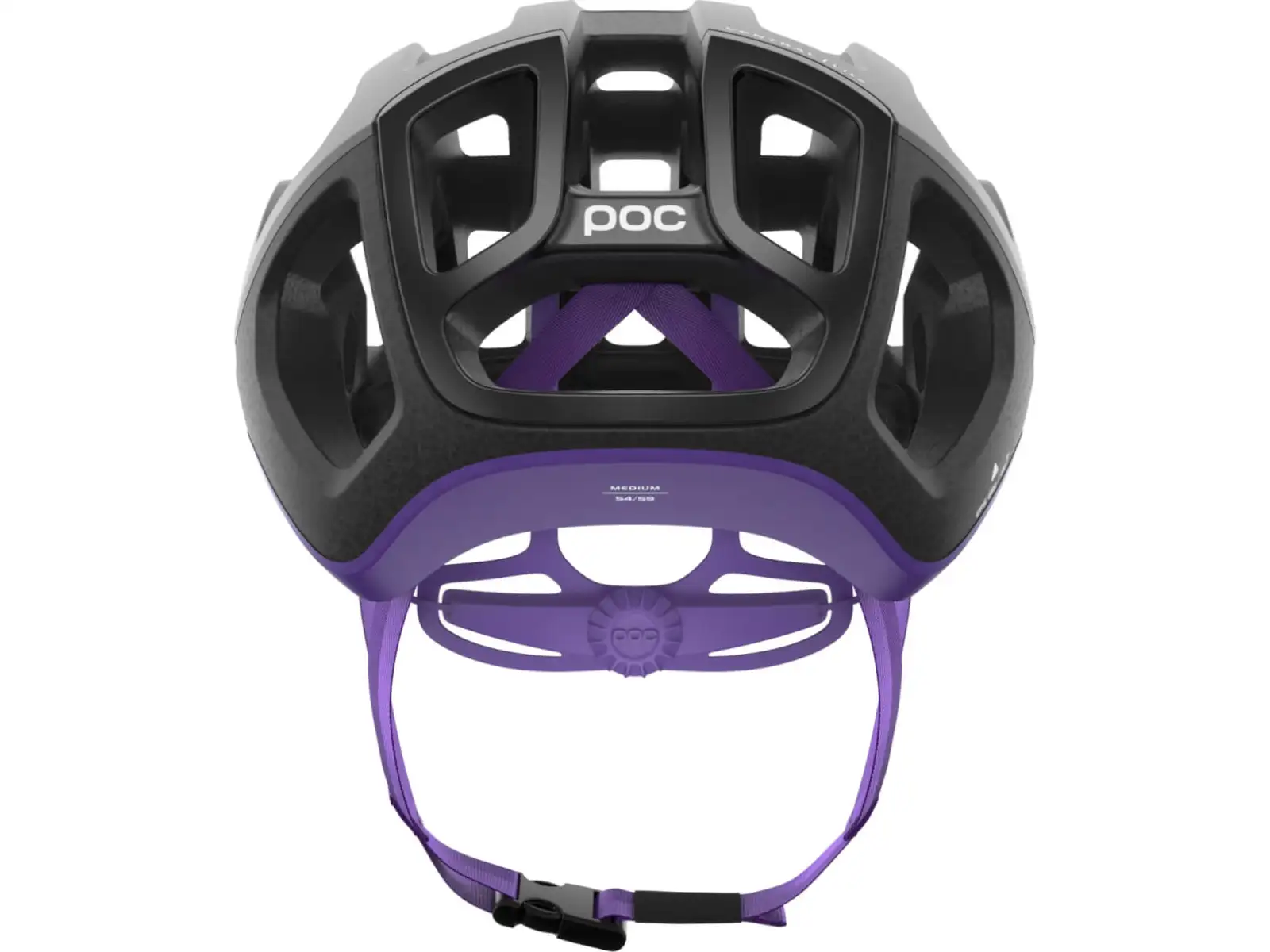 POC Ventral Lite Fahrradhelm Uranium Black/Sapphire Purple Matt