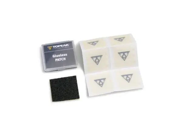 Topeak Selbstklebende Flickenset 6 Stück + Schleifpapier