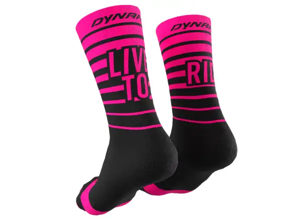 Dynafit Live To Ride Sportsocken Pink Glo.