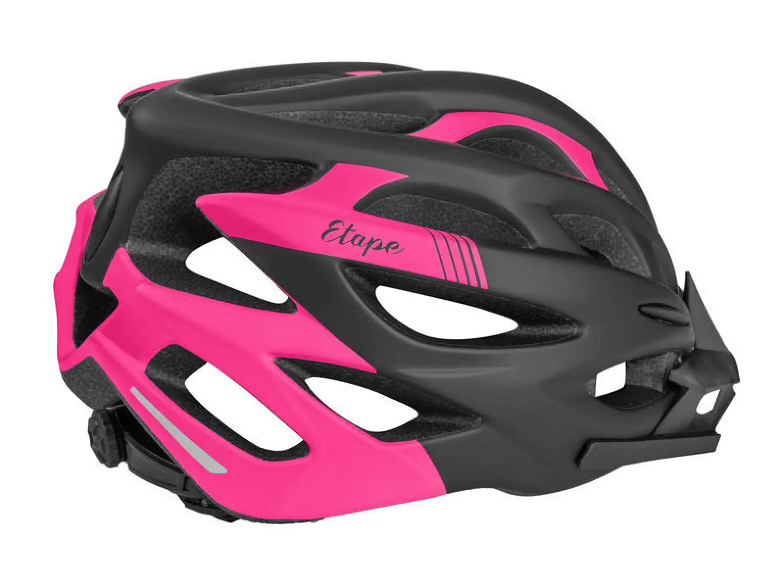 Etape Vesper Damen-Fahrradhelm – Schwarz/Rosa matt