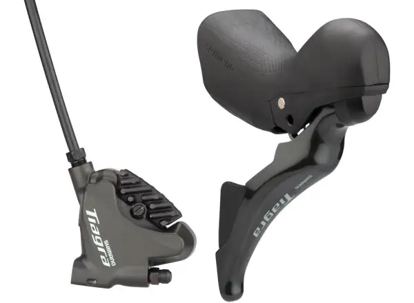 Shimano Tiagra BR-4770 + ST-4725 Scheibenbremse hinten (rechts), J-kit, Polymer mit Kühlkörper