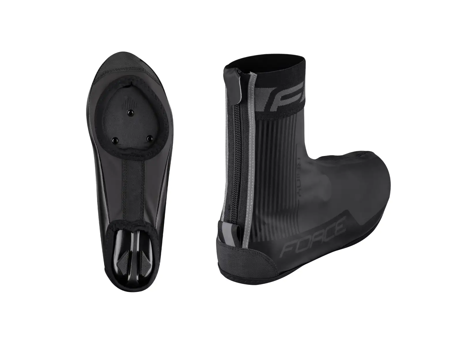 Force Rainy Road Überschuhe für Radschuhe Schwarz.