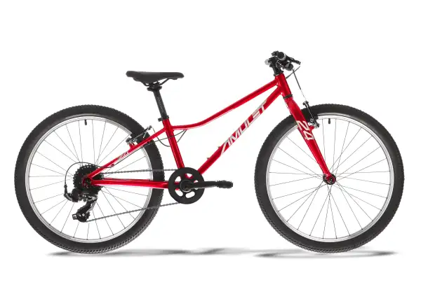 AMULET 24 Fun Kinderfahrrad metallic red/silver