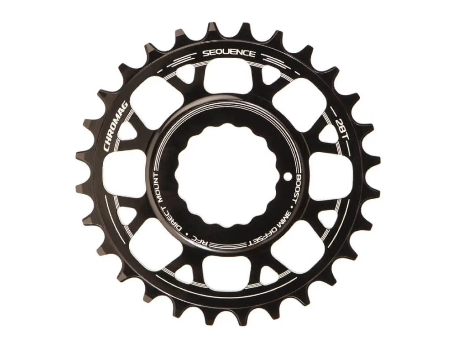 Chromag Sequence RFC Schaltwerks Offset 3 mm Boost 28 Zähne Schwarz
